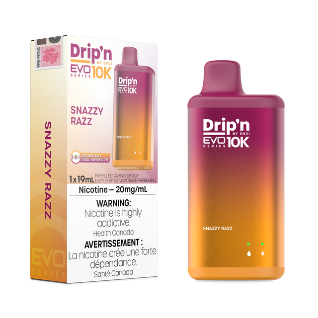 Drip'n by ENVI EVO Series 10k Disposable - Snazzy Razz 20mg