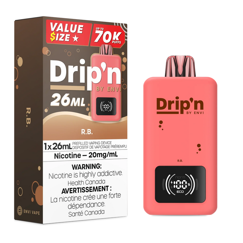 Drip'n by ENVI 70K Disposable - R.B. 20mg