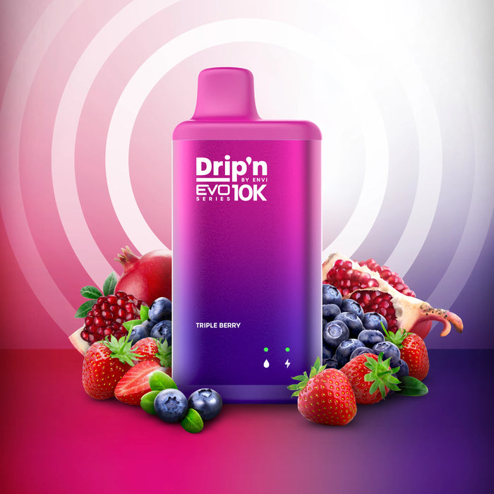 Drip'n by ENVI EVO Series 10k Disposable - Triple Berry 20mg