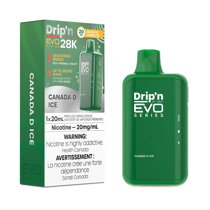 Drip'n by ENVI EVO Series 28K Disposable - Canada D Ice 20mg