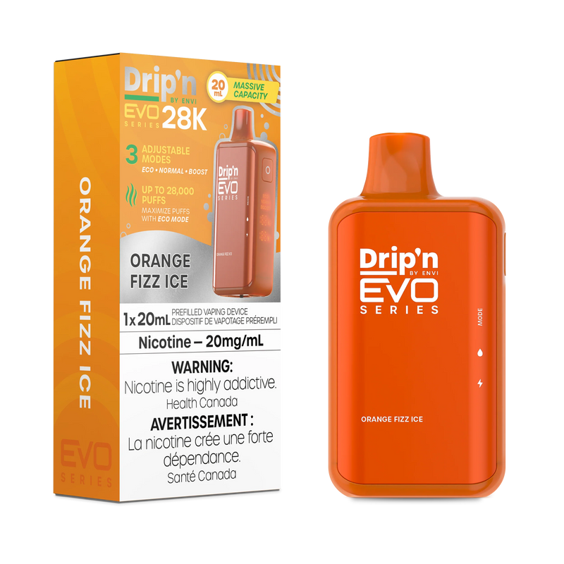 Drip'n by ENVI EVO Series 28K Disposable - Orange Sparkle Ice 20mg
