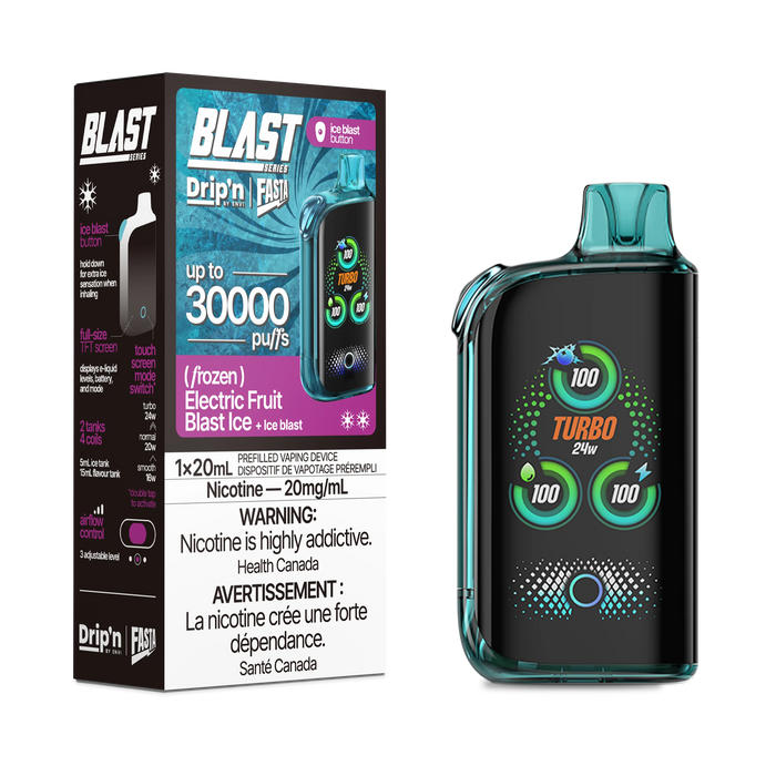 Drip'n by ENVI x Fasta BLAST 30K Disposable - Electric Fruit Blast Ice 20mg