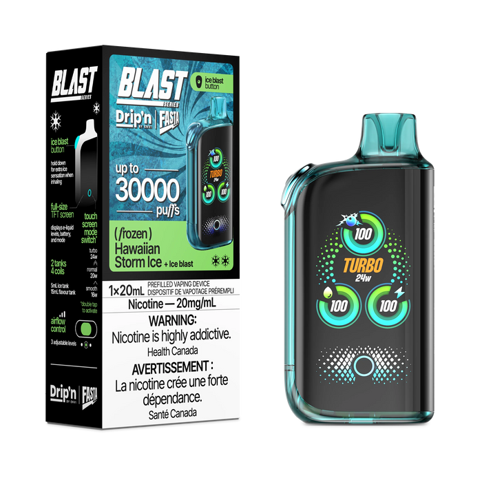 Drip'n by ENVI x Fasta BLAST 30K Disposable - Hawaiian Storm Ice 20mg