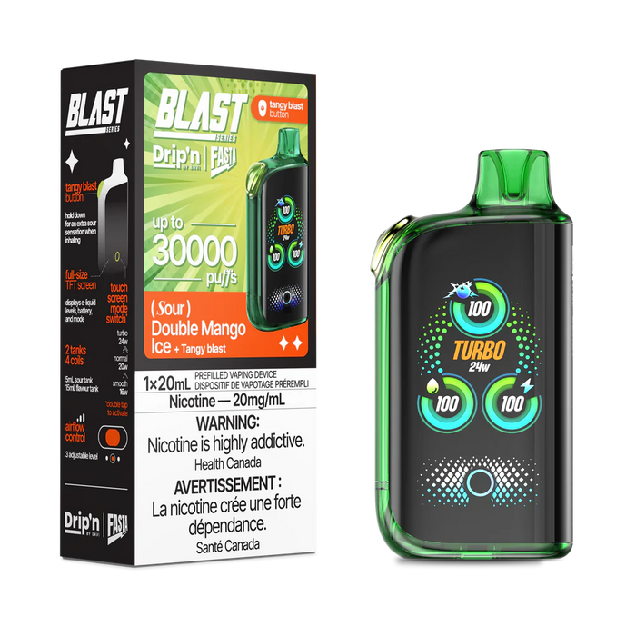 Drip'n by ENVI x Fasta BLAST 30K Disposable - Double Mango Ice (Sour) 20mg