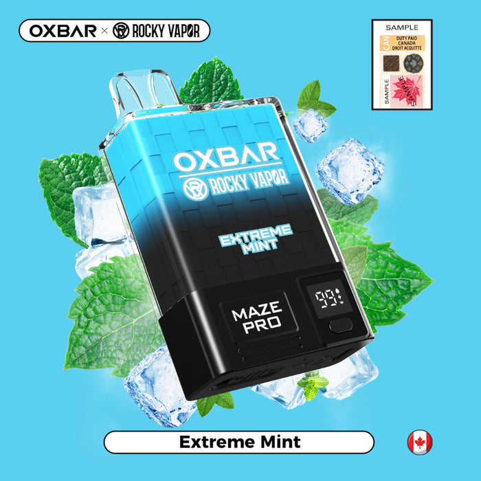 Rocky Vapor OXBAR Maze Pro 10K Disposable - Extreme Mint 20mg