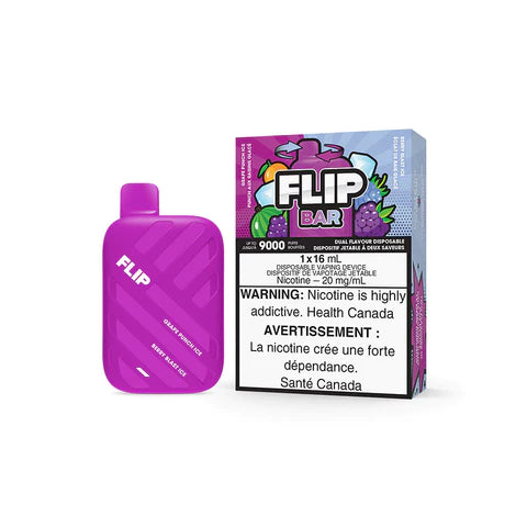 Flip Bar Disposable Grape Punch Ice & Berry Blast Ice 20mg