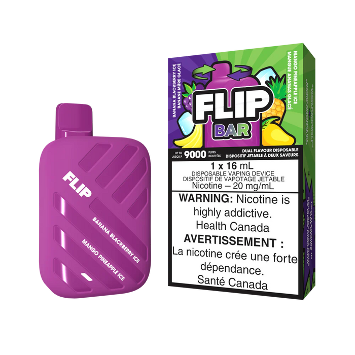 Flip Bar Disposable Banana Blackberry Ice & Mango Pineapple Ice 20mg