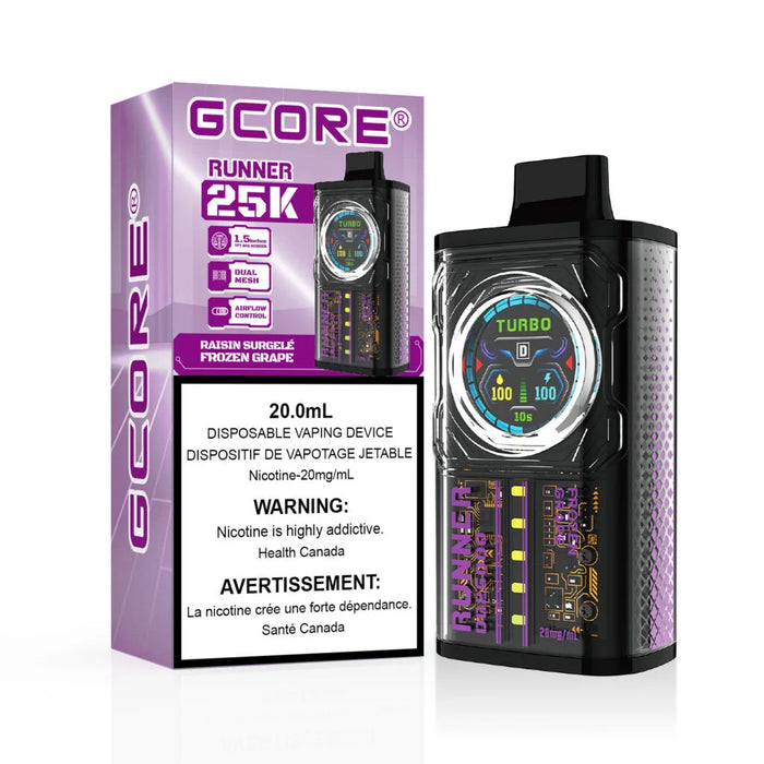 GCORE Runner 25K Disposable - Frozen Grape 20mg