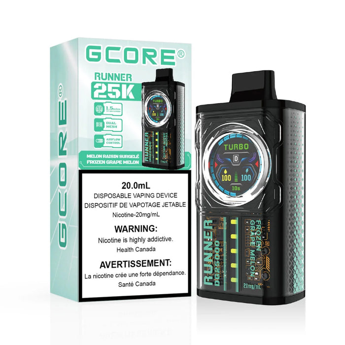 GCORE Runner 25K Disposable - Frozen Grape Melon 20mg