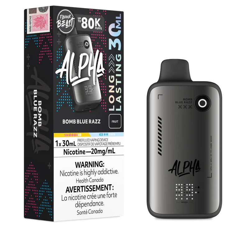 Flavour Beast Alpha 80K Disposable  - Bomb Blue Razz 20mg