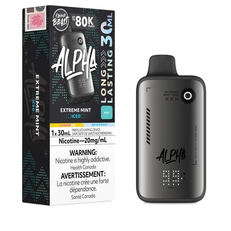 Flavour Beast Alpha 80K Disposable  - Extreme Mint Iced 20mg