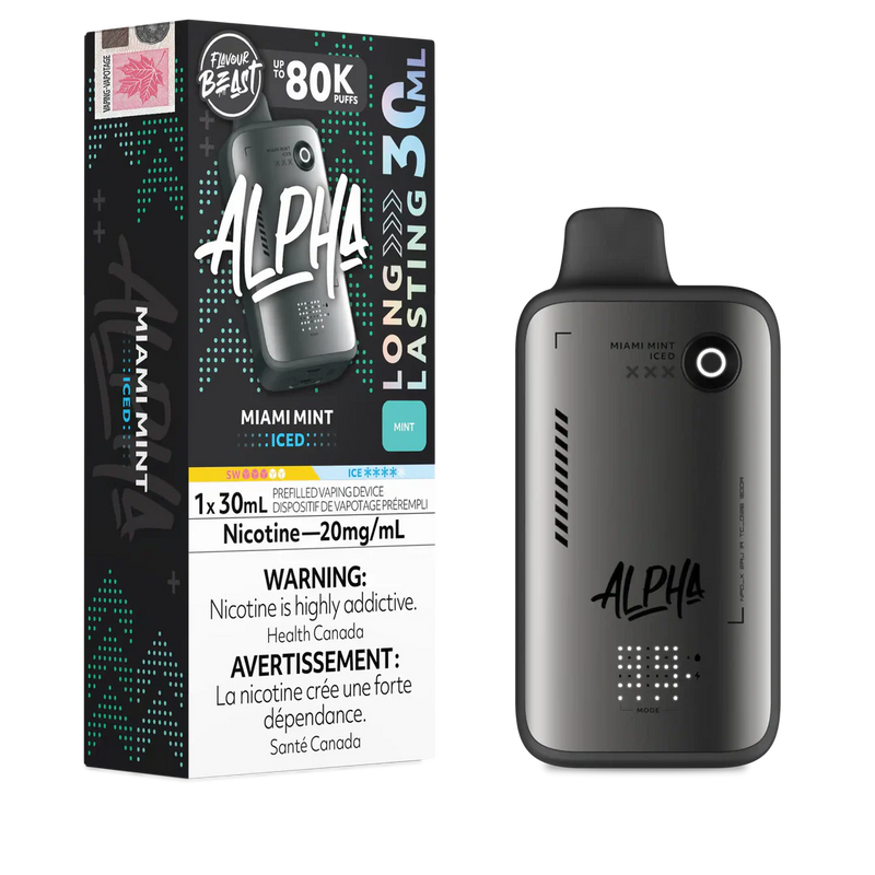 Flavour Beast Alpha 80K Disposable  - Miami Mint Iced 20mg