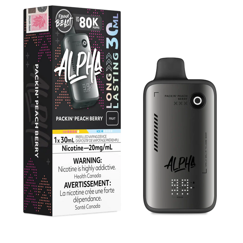 Flavour Beast Alpha 80K Disposable  - Packin' Peach Berry 20mg