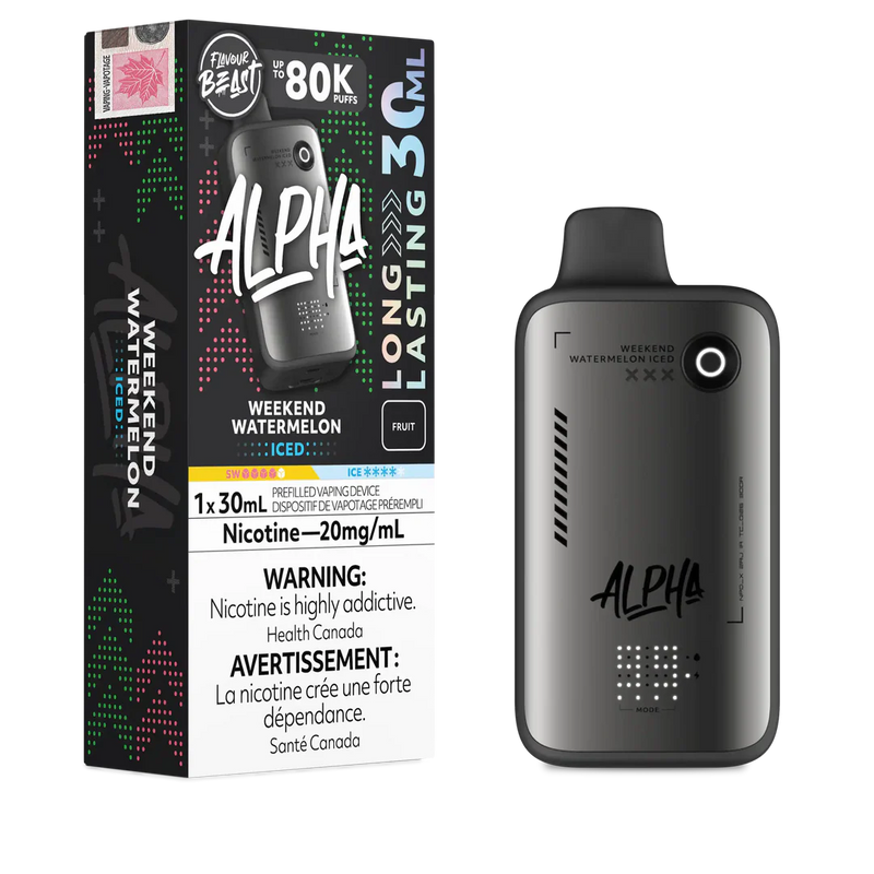 Flavour Beast Alpha 80K Disposable  - Weekend Watermelon Iced 20mg