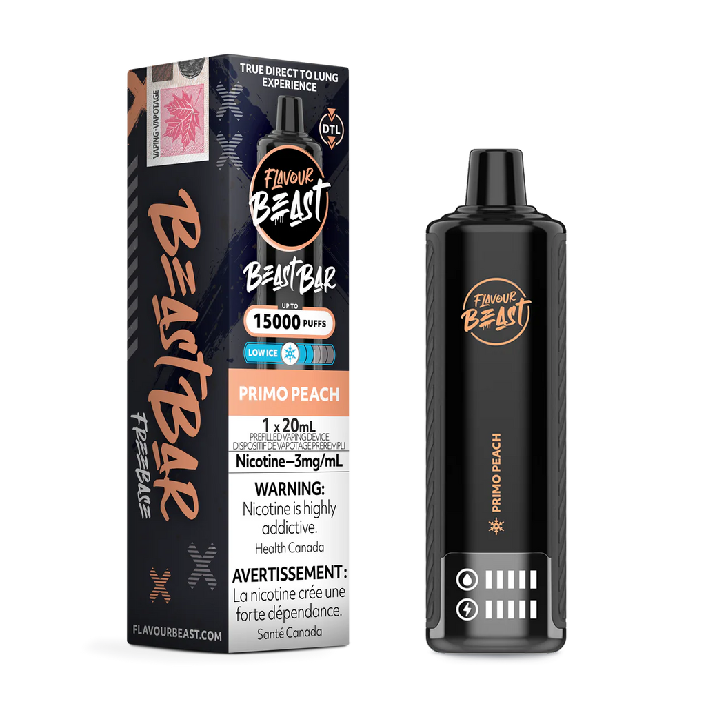 Flavour Beast Beast Bar 15K Disposable - Primo Peach Ice 3mg Fat Panda Webstore Flavour Beast Beast Bar 15K Disposable - Primo Peach Ice 3mg Fat Panda Webstore