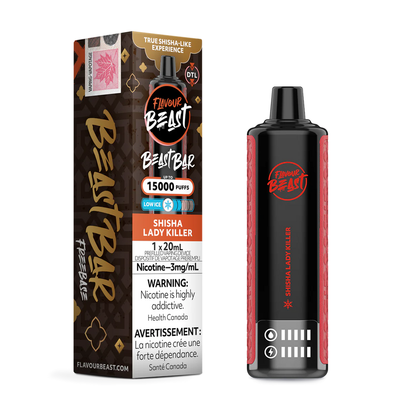 Flavour Beast Beast Bar 15K Disposable - Shisha Lady Killer 3mg Fat Panda Webstore Flavour Beast Beast Bar 15K Disposable - Shisha Lady Killer 3mg Fat Panda Webstore