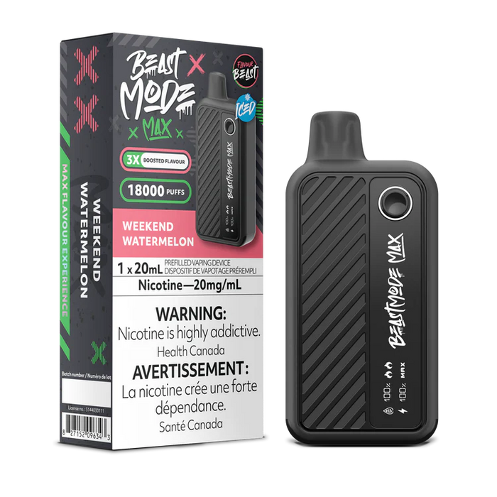 Flavour Beast Beast Mode Max 18K Disposable - Weekend Watermelon 20mg