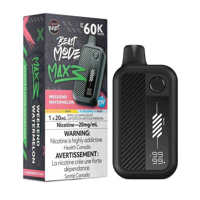 Flavour Beast Beast Mode Max 3 Disposable - Weekend Watermelon Iced 20mg