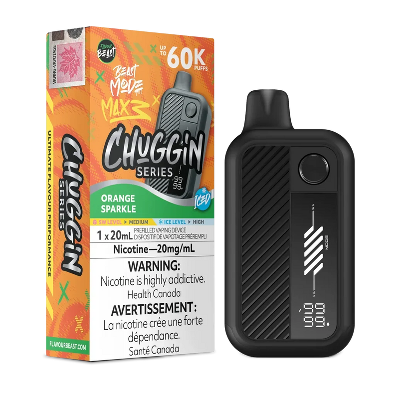 Flavour Beast Beast Mode Max 3 Disposable - Chuggin' Orange Sparkle Iced 20mg