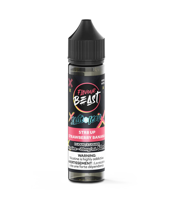 Flavour Beast Salt - STR8 Up Strawberry Banana Iced 60ml