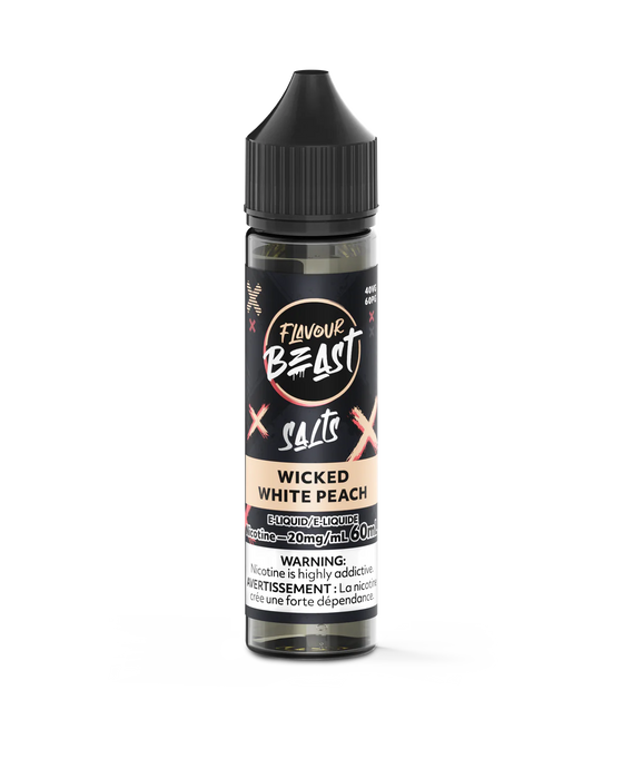 Flavour Beast Salt - Wicked White Peach 60ml