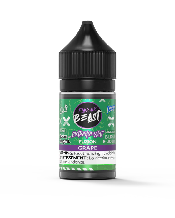 Flavour Beast Salt - Extreme Mint Fuzion Grape Iced 30ml