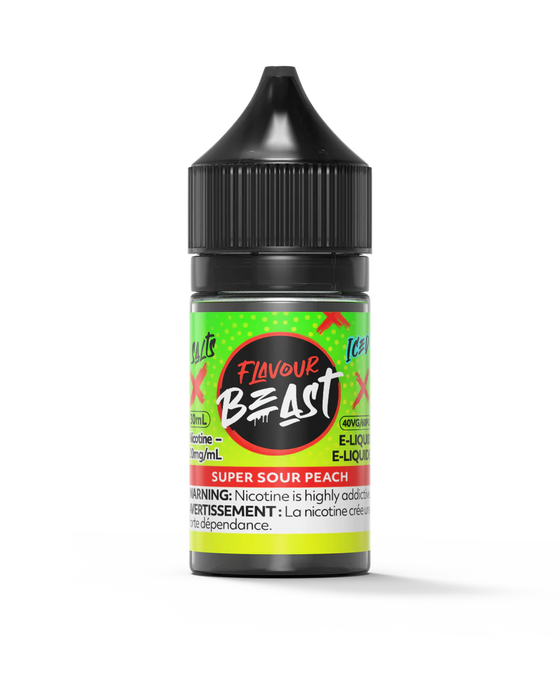 Flavour Beast Salt - Super Sour Peach Iced 30ml