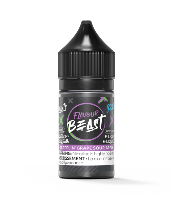 Flavour Beast Salt - Grapplin Grape Sour Apple Iced 30ml