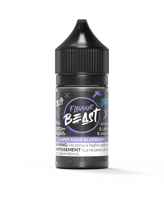 Flavour Beast Salt - Super Sour Blueberry Iced 30ml