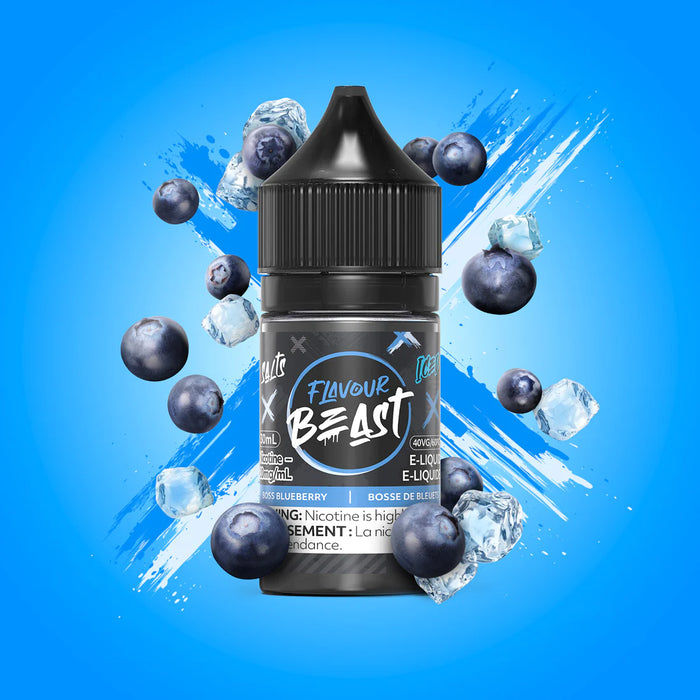 Flavour Beast Salt - Boss Blueberry Iced 30ml