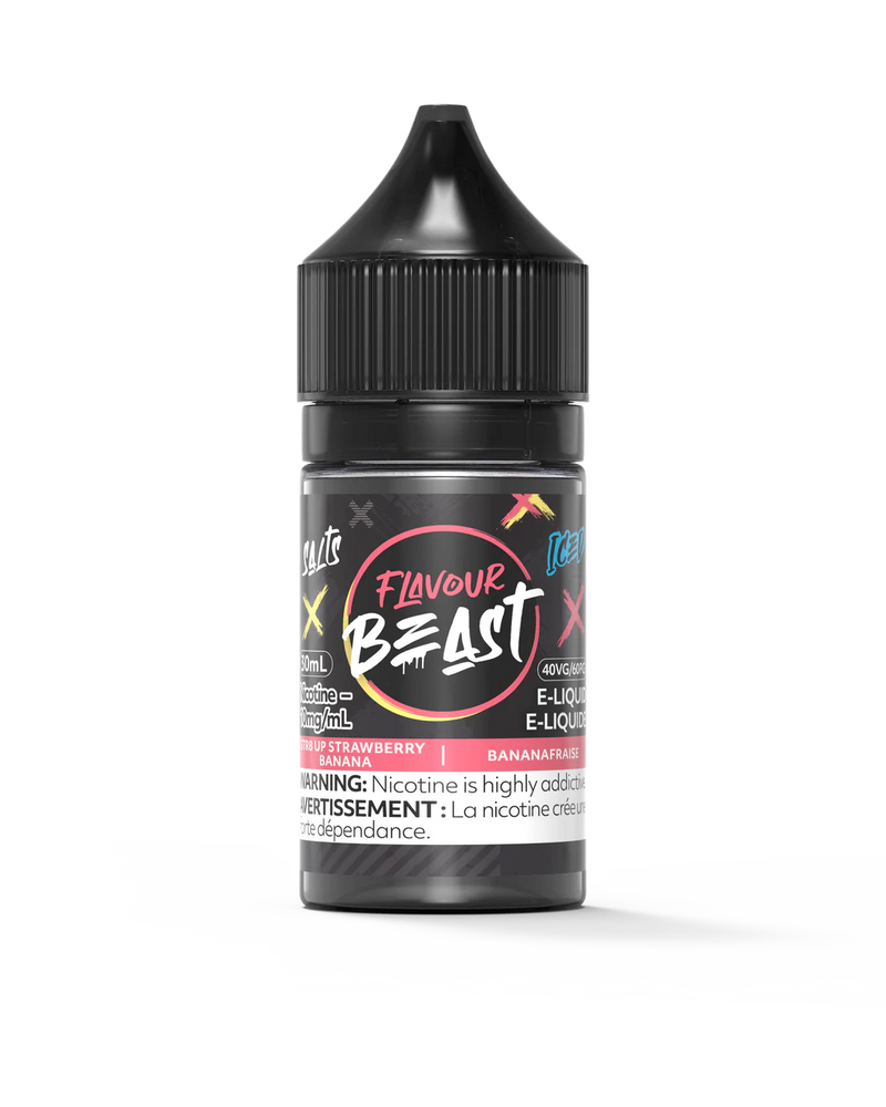 Flavour Beast Salt - Str8 Up Strawberry Banana Iced 30ml