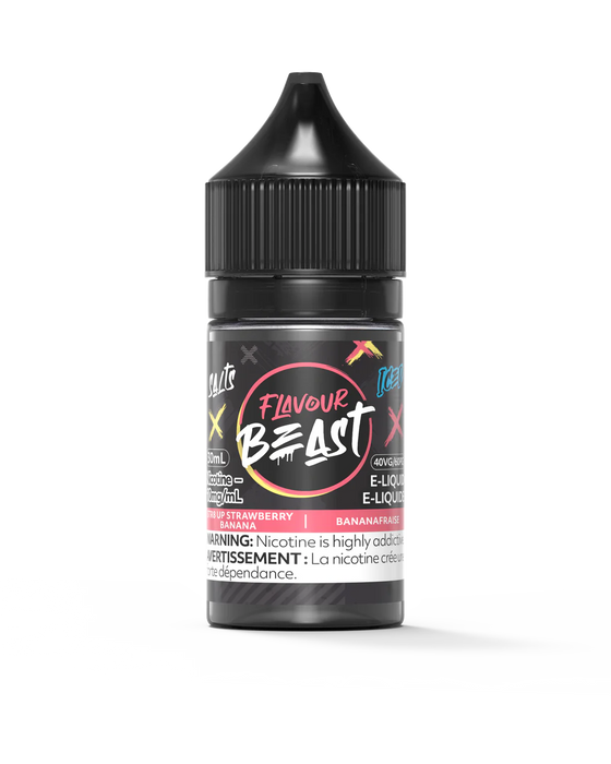 Flavour Beast Salt - Str8 Up Strawberry Banana Iced 30ml