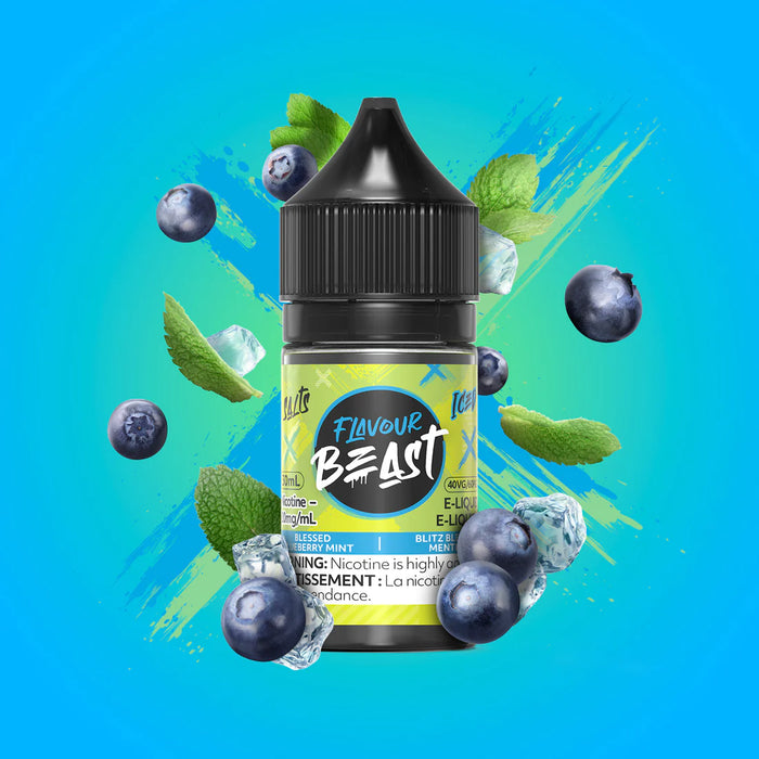 Flavour Beast Salt - Blessed Blueberry Mint Iced 30ml