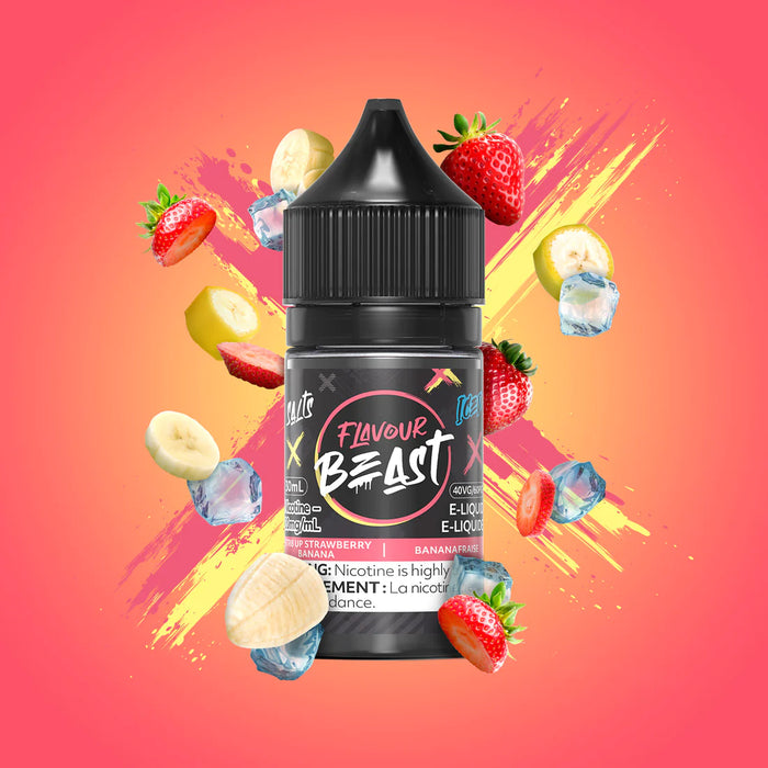 Flavour Beast Salt - Str8 Up Strawberry Banana Iced 30ml