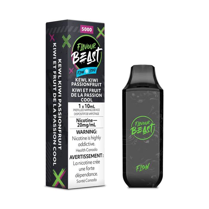 Flavour Beast Flow Disposable - Kewl Kiwi Passionfruit Iced 20mg