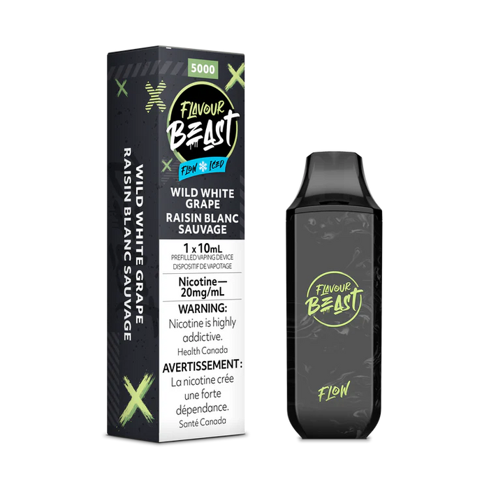 Flavour Beast Flow Disposable - Wild White Grape Iced 20mg