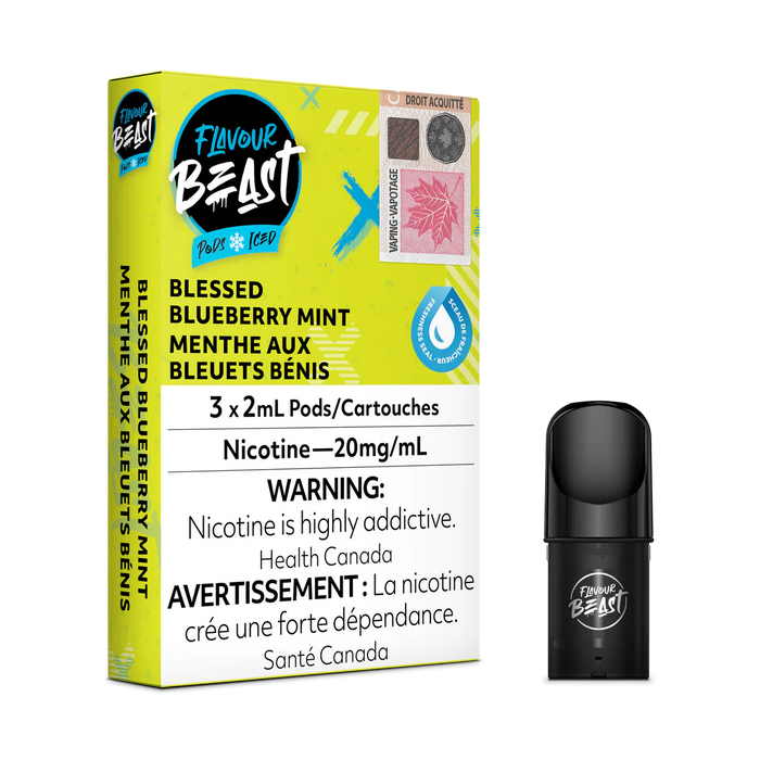 STLTH Pod Pack - Flavour Beast Blessed Blueberry Mint Iced