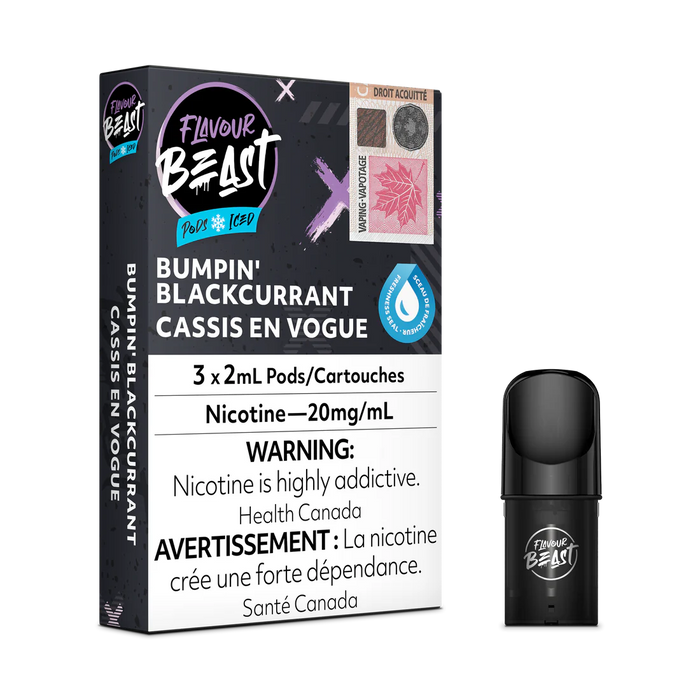 STLTH Pod Pack - Flavour Beast Bumpin' Blackcurrant Iced