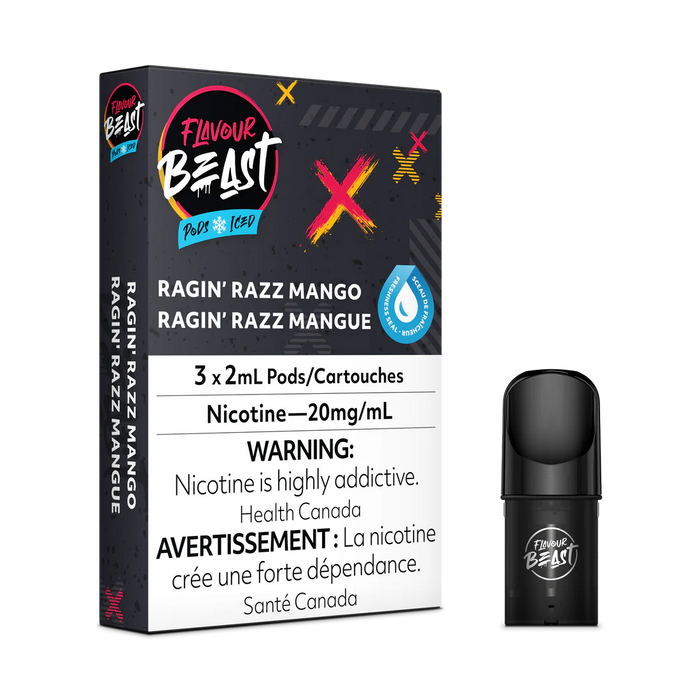 STLTH Pod Pack - Flavour Beast Ragin' Razz Mango Iced