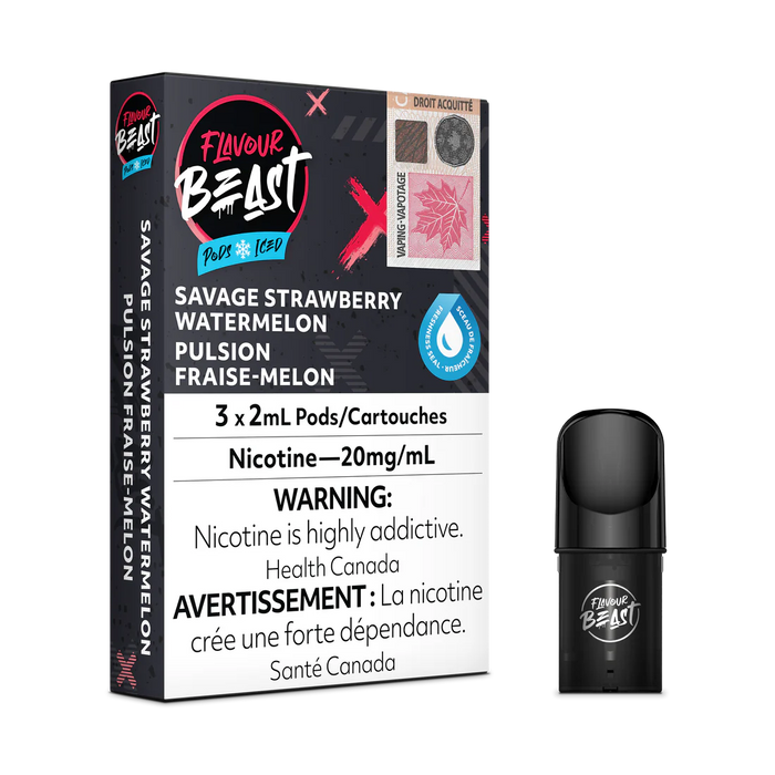 STLTH Pod Pack - Flavour Beast Strawberry Watermelon Ice