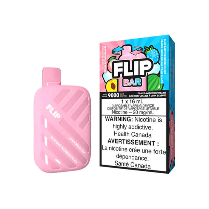 Flip Bar Disposable Juicy Peach Ice & Blue Razz Watermelon Ice 20mg