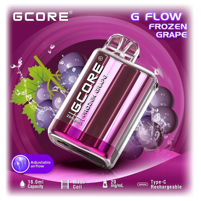 GCORE G7 Flow 7500 Disposable - Frozen Grape 20mg