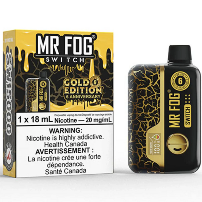 Mr. Fog Switch 15K Disposable - Gold Edition 20mg