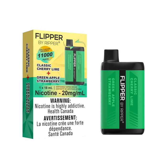 Flipper Disposable 11k Classic Cherry Lime - Green Apple Strawberry 20mg