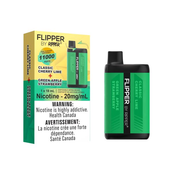 Flipper Disposable 11k Classic Cherry Lime - Green Apple Strawberry 20mg