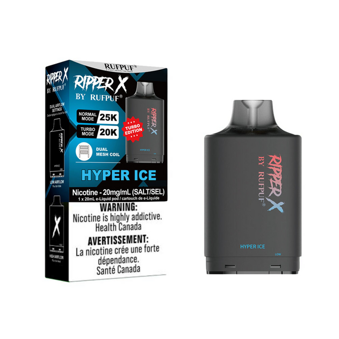 RIPPER X by RUFPUF 25K Pod -  Hyper Ice 20mg