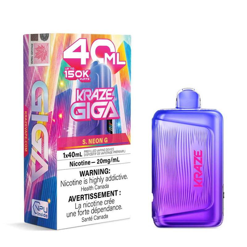 Kraze Giga Disposable - S. Neon G 20mg
