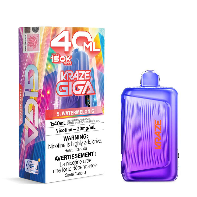 Kraze Giga Disposable - S. Watermelon G 20mg