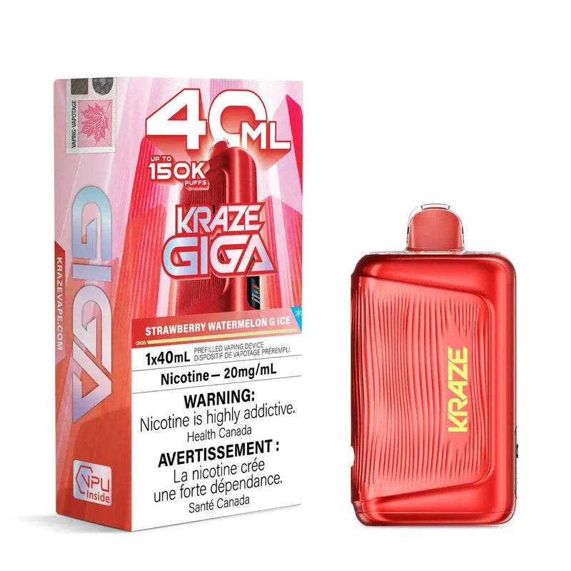 Kraze Giga Disposable - Strawberry Watermelon G Ice 20mg