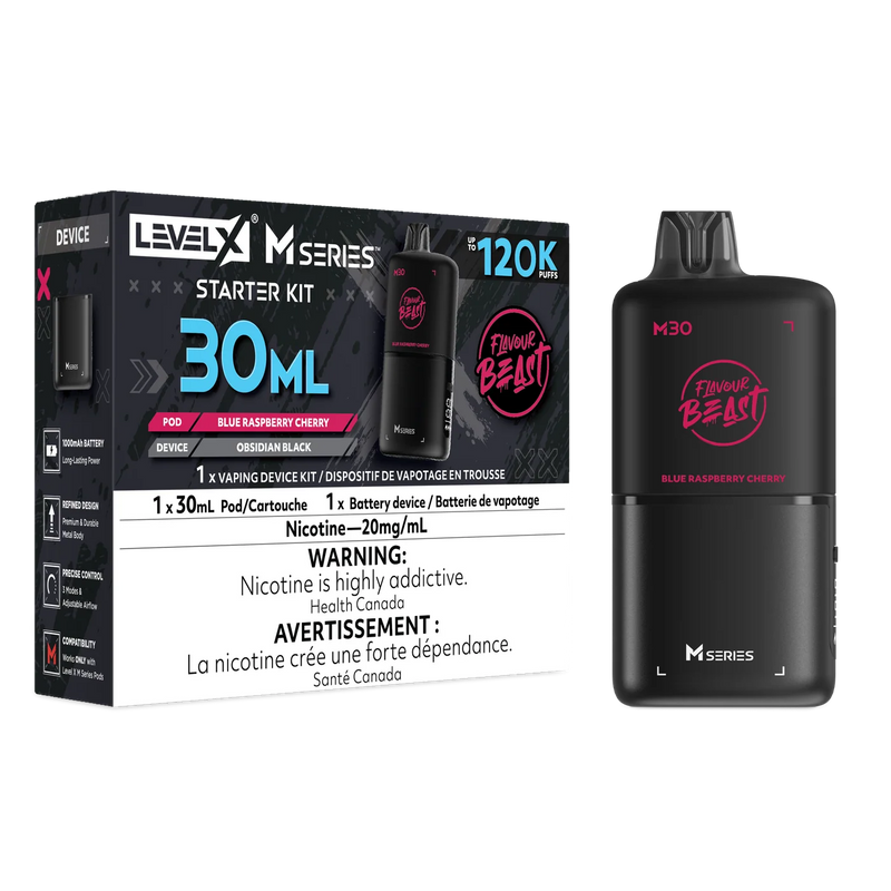 Level X M Series Flavour Beast Kit - Blue Raspberry Cherry 20mg